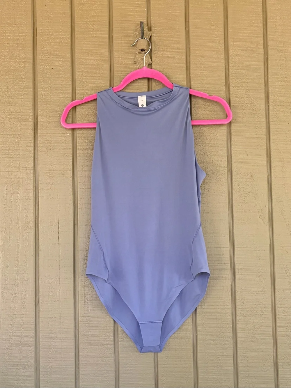Lululemon Wundermost Ultra-Soft Nulu High-Neck Bodysuit Oasis Blue M
